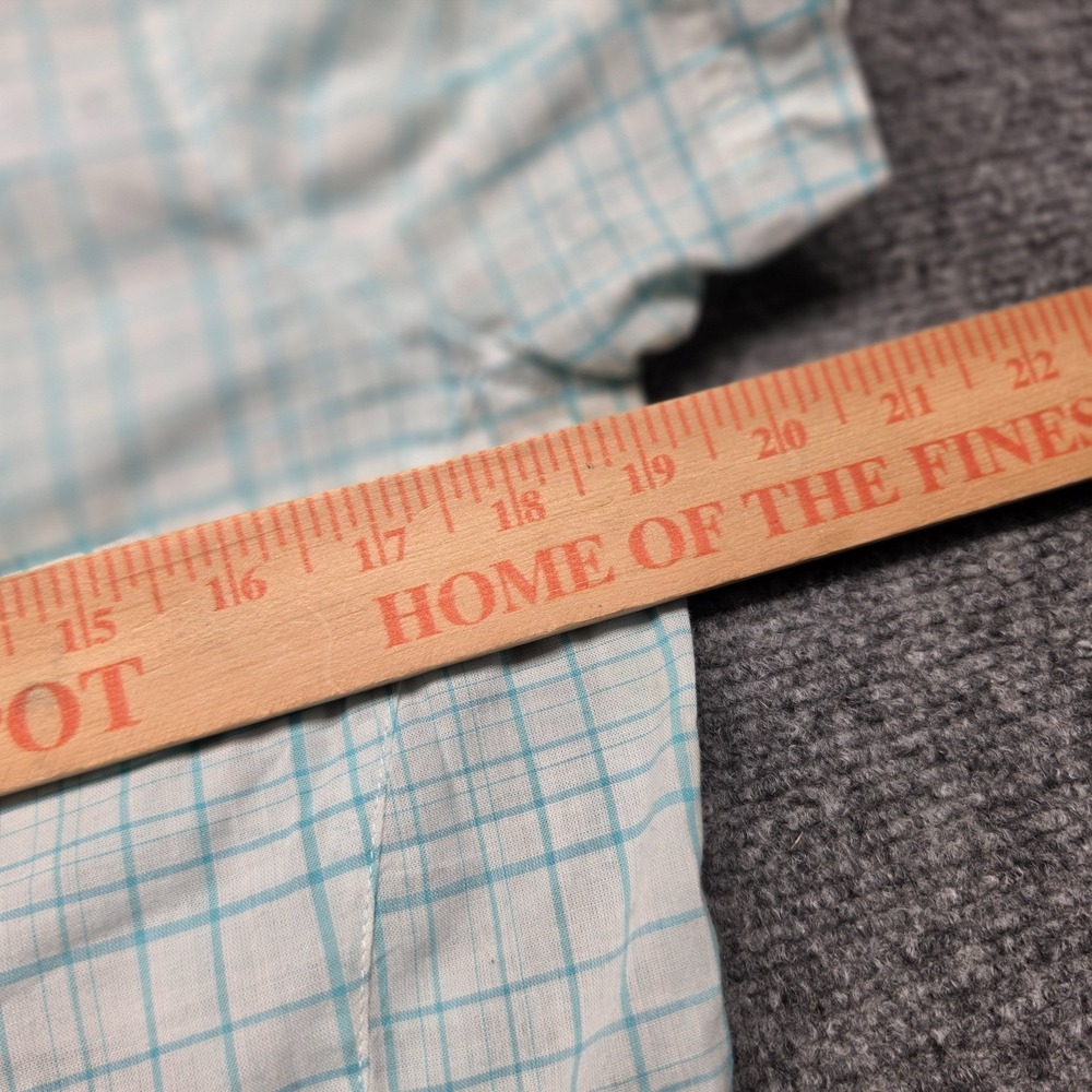Columbia Titanium Womens M Shirt Plaid Short Sleeve Hiking Top Aqua Grid Checked - Picture 4 of 12